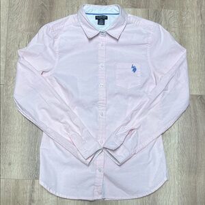 Wowens U.S Polo ASSN Pink Button-Down Shirt